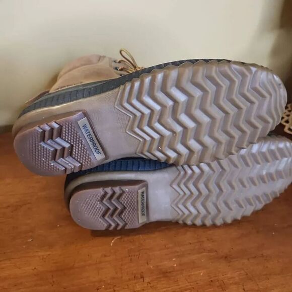 Sorel Cheyenne waterproof leather duck boots men's size 8 - Picture 6 of 8